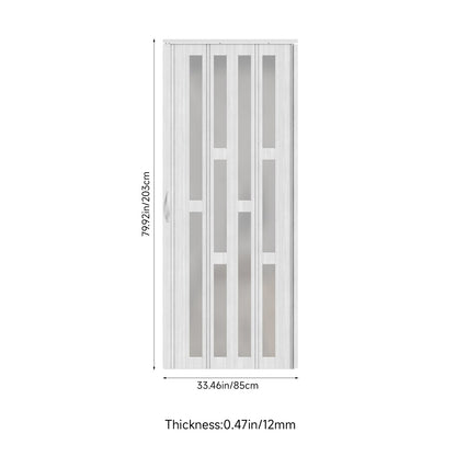 Magnetic Sliding PVC Concertina Folding Door