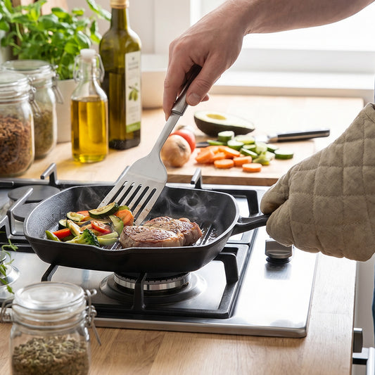 Cast Iron Frying Pan with Handles