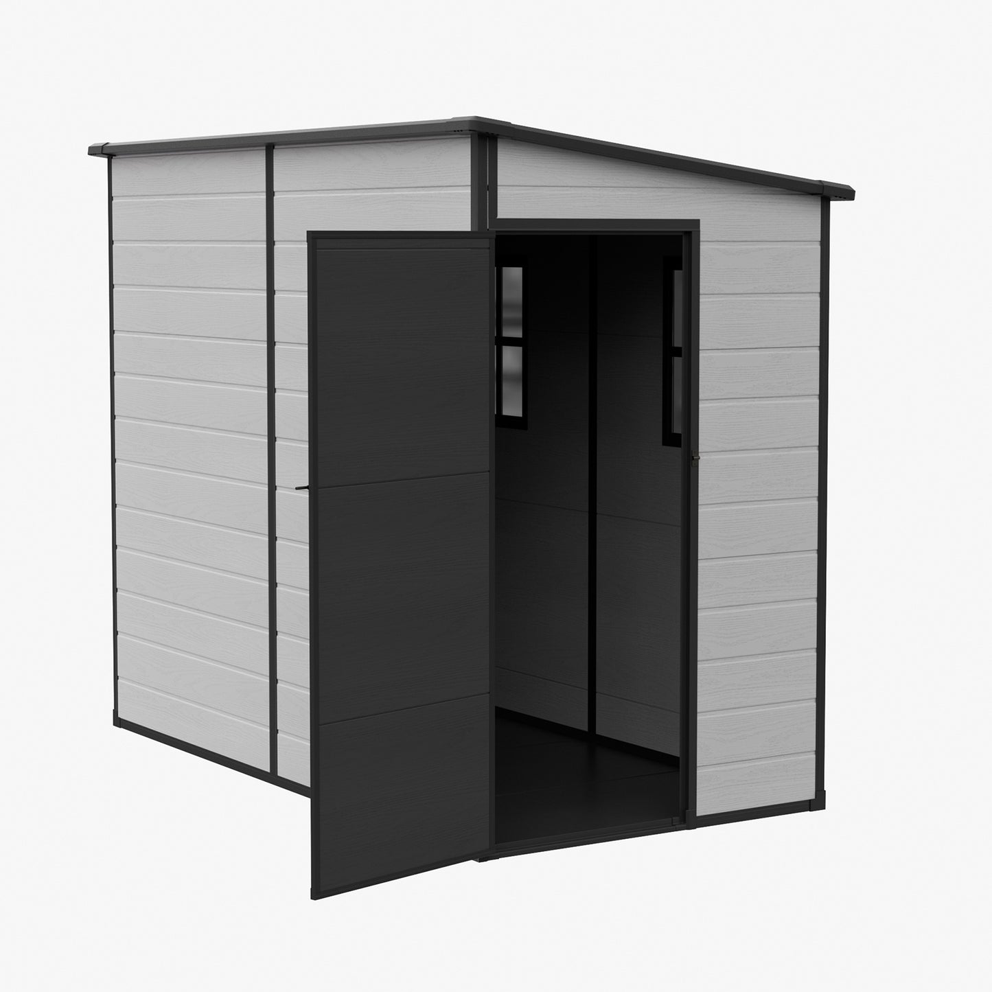 8 x 4FT Outdoor Garden Pent Roof Tool Storage Shed