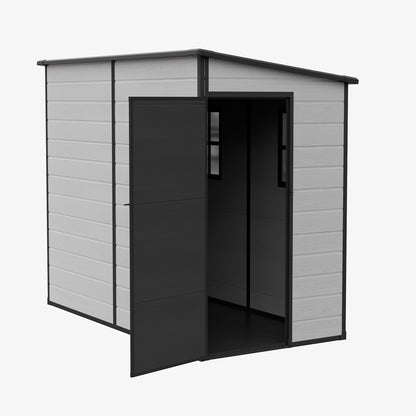 8 x 4FT Outdoor Garden Pent Roof Tool Storage Shed