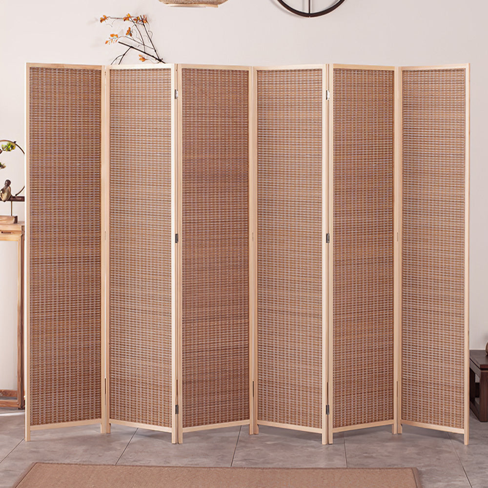 Bamboo Woven 6 Panel Folding Room Divider