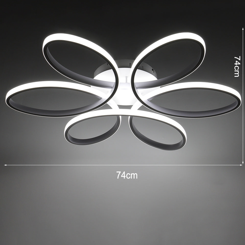 Modern Acrylic Petal LED Semi Ceiling Light