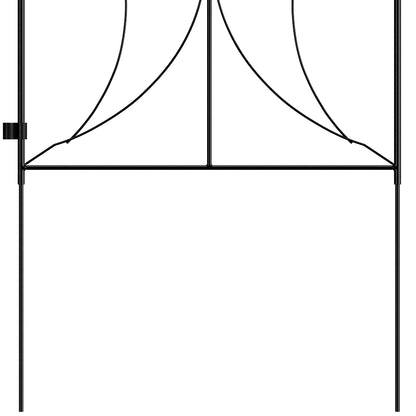 10-Panel Metal Arched Garden Fence Yard Borders Decor Set