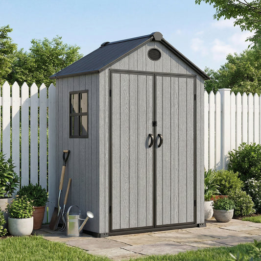 Plastic Garden Storage Shed with Apex Roof