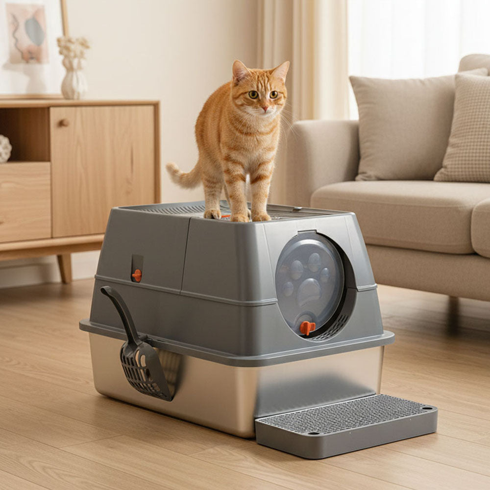 Enclosed Cat Litter Box