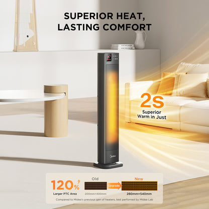 2000W Electric PTC Tower Heater with Remote Control