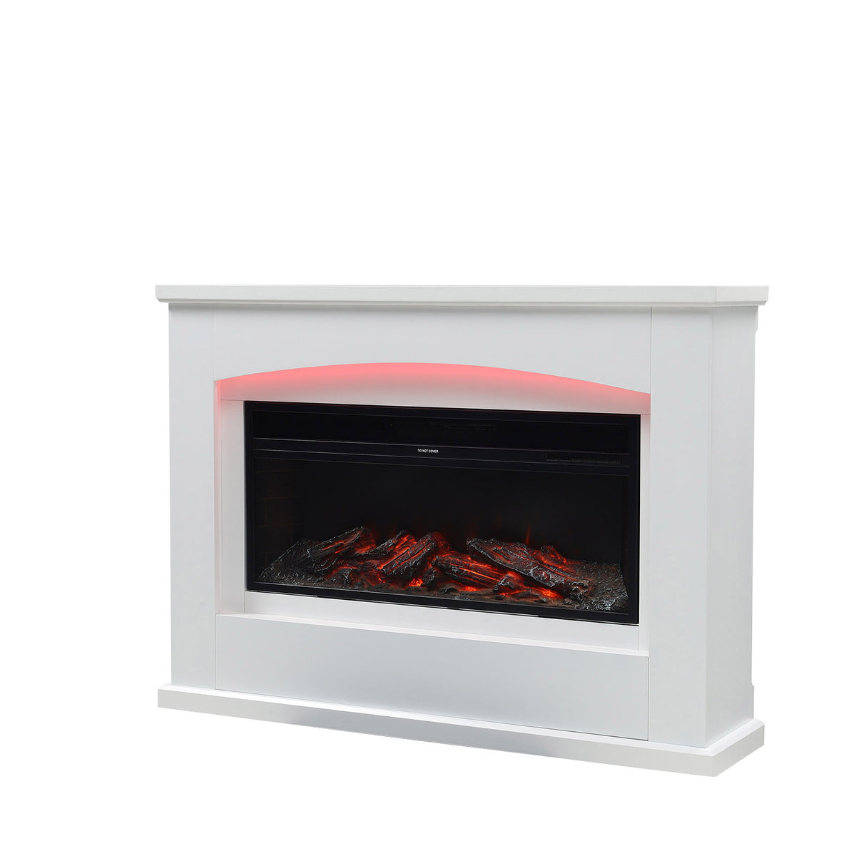 120cm W Electric Fireplace Mantel with 7 Multi-Color Flames