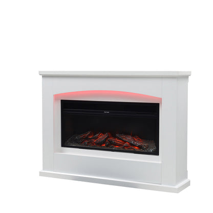 120cm W Electric Fireplace Mantel with 7 Multi-Color Flames