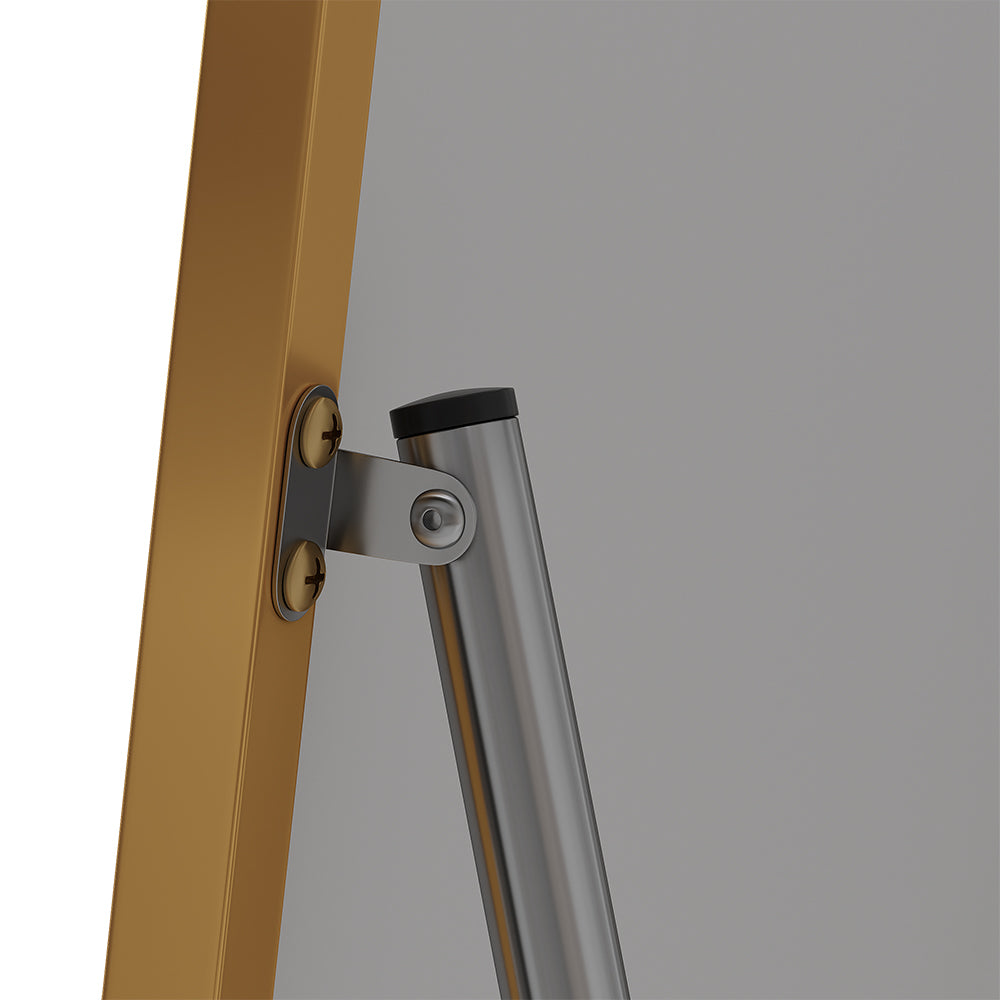 Modern Arched Metal Floor Mirror
