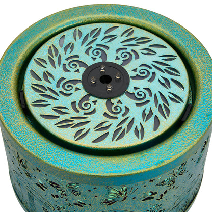 Creative Forest Butterfly Design Metal Tabletop Fountain with Light