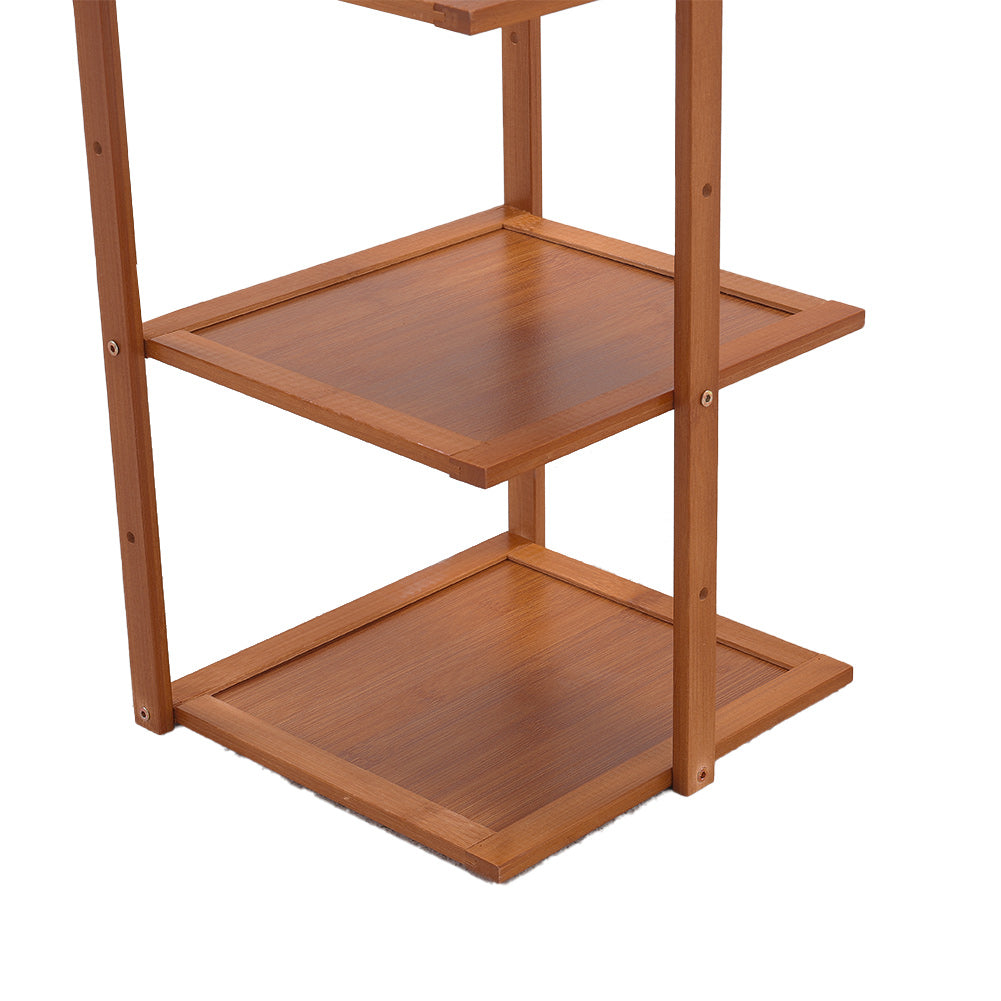 7 Tiers Bamboo Shoe Rack Entryway Hallway Shoe Shelf