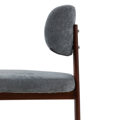 Set of 2 Upholstered Bar Stools