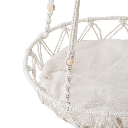 Bohemian Style Handwoven Cat Hammock Cat Bed with Soft Cushion