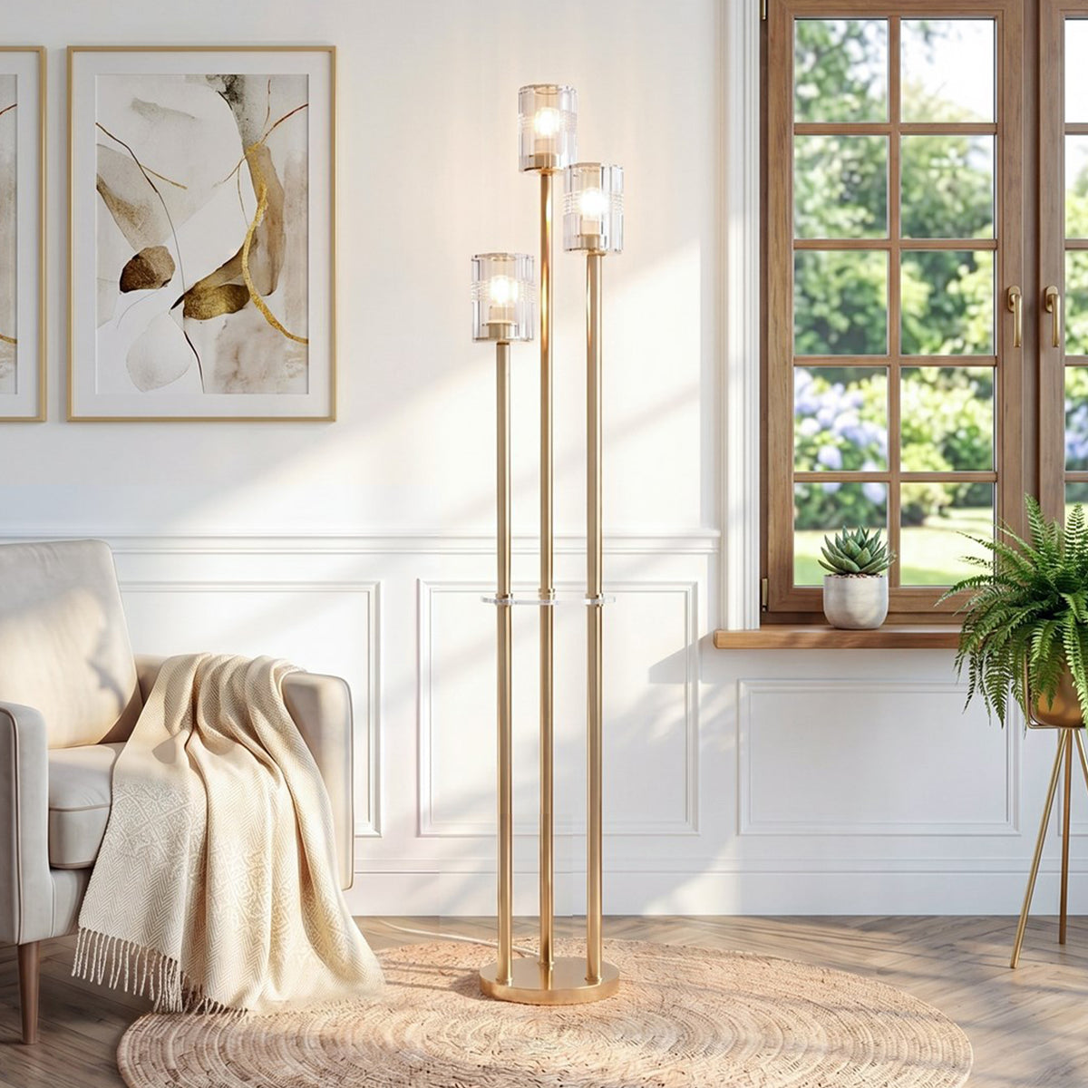 Modern Floor Lamp with Foot Switch