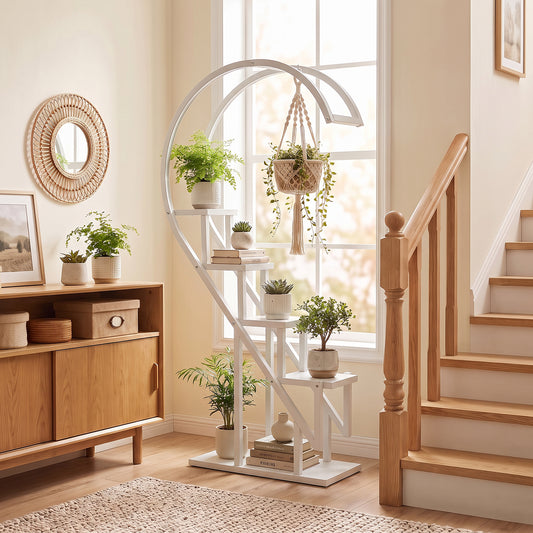 Curved 4-Tier Plant Stand Bonsai Display Shelf
