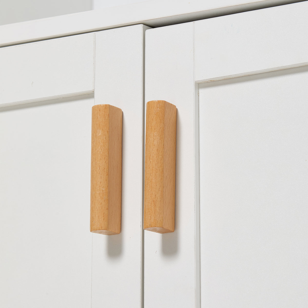 Tall Sideboard Storage Cabinet with LED Lights