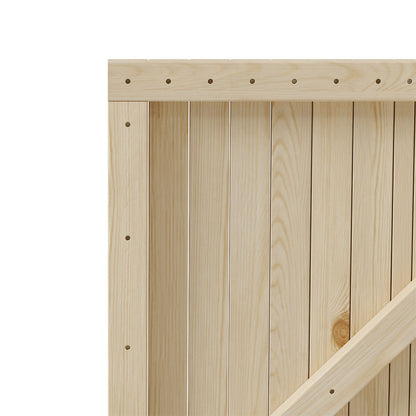 75cm W Arched Wooden Heavy-Duty Garden Gate 180cm H