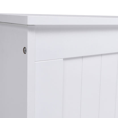 White Wooden Storage Chest Organiser Box