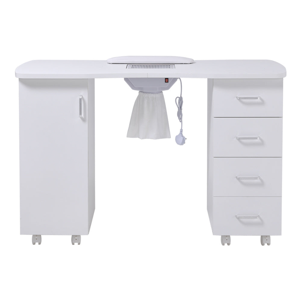 Manicure Table with Dust Collector and Wrist Cushion