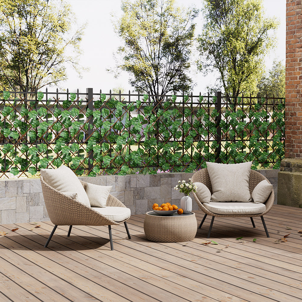 Grape Leaf Artificial Hedge Panel
