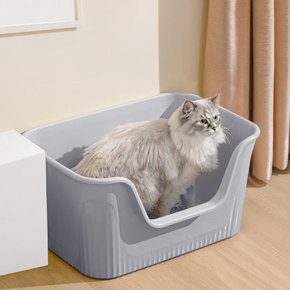 Open Top Cat Litter Box with Scoop