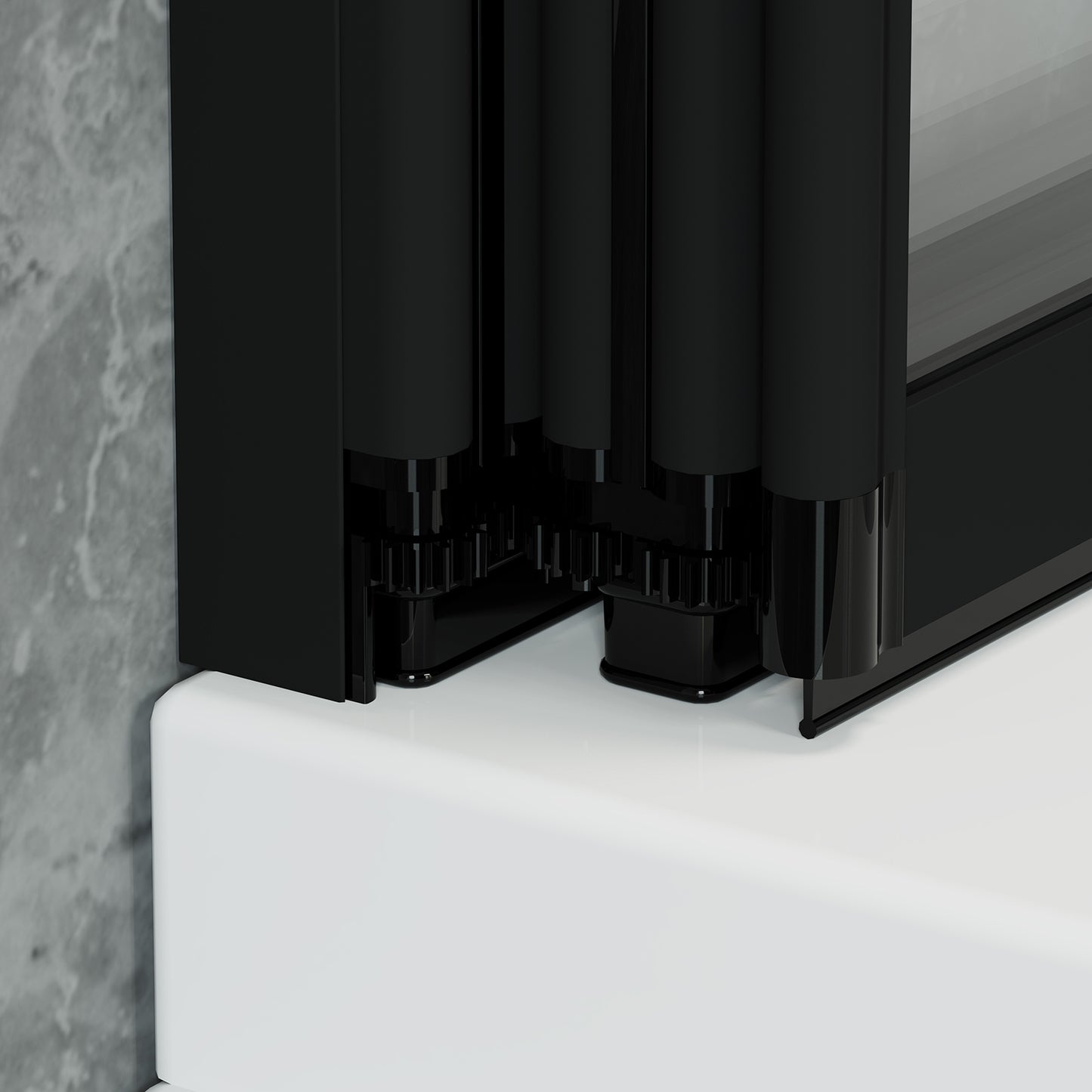 4 Panel Folding Over Bath Shower Screen
