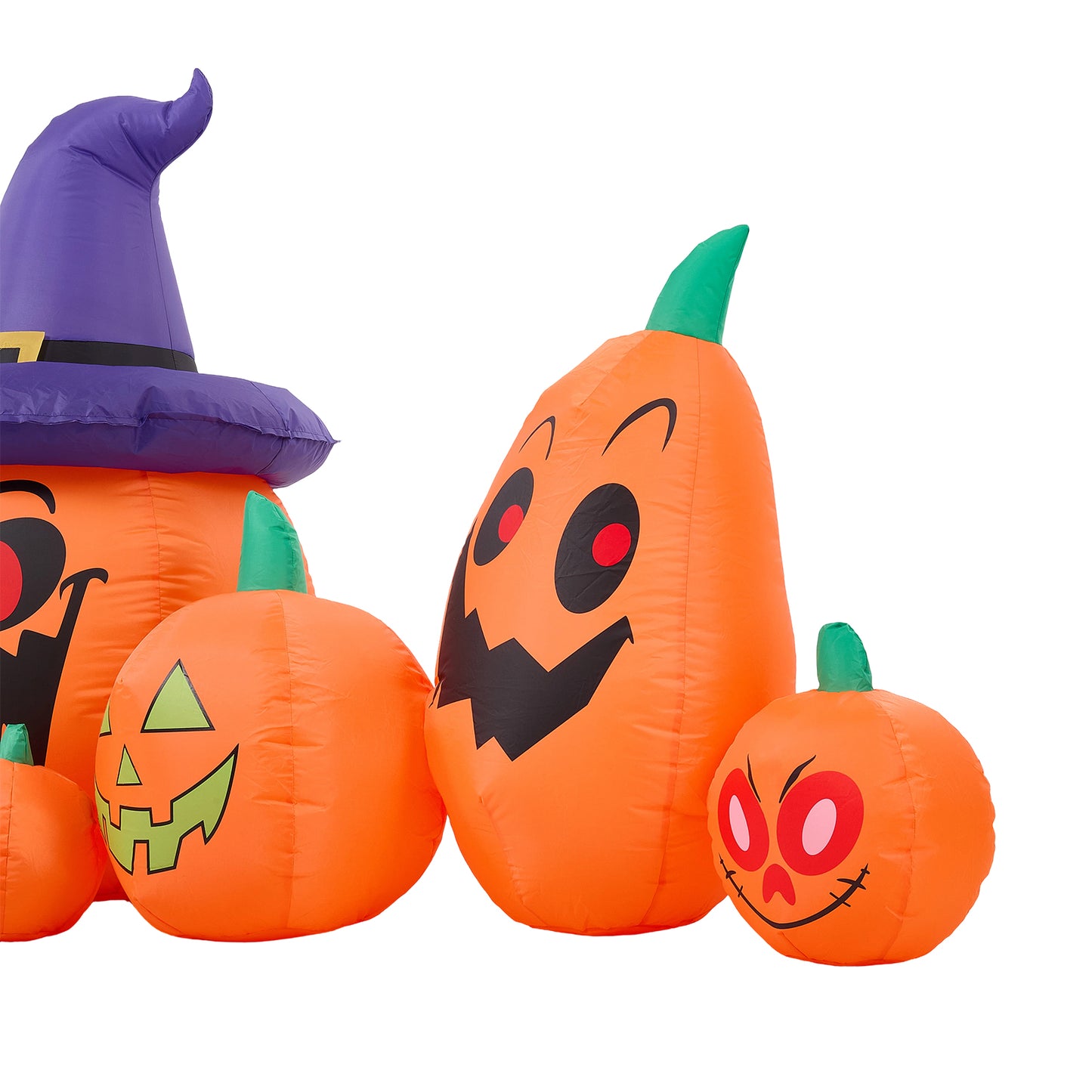 8ft Halloween Inflatable Pumpkin Outdoor Decorations with Ghost