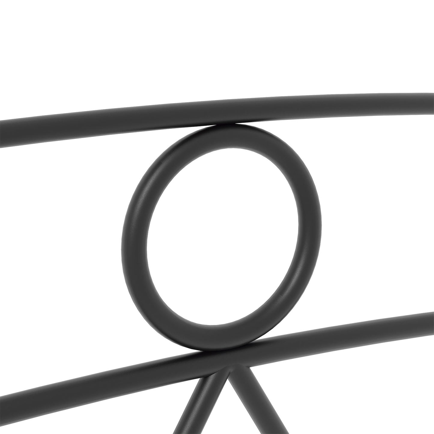 5 Pack Black Metal Garden Border Fence Panels