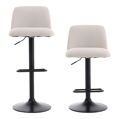 Set of 2 Height Adjustable Swivel Bar Stools