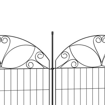 10-Pack Decorative Metal Garden Border Fence Panels
