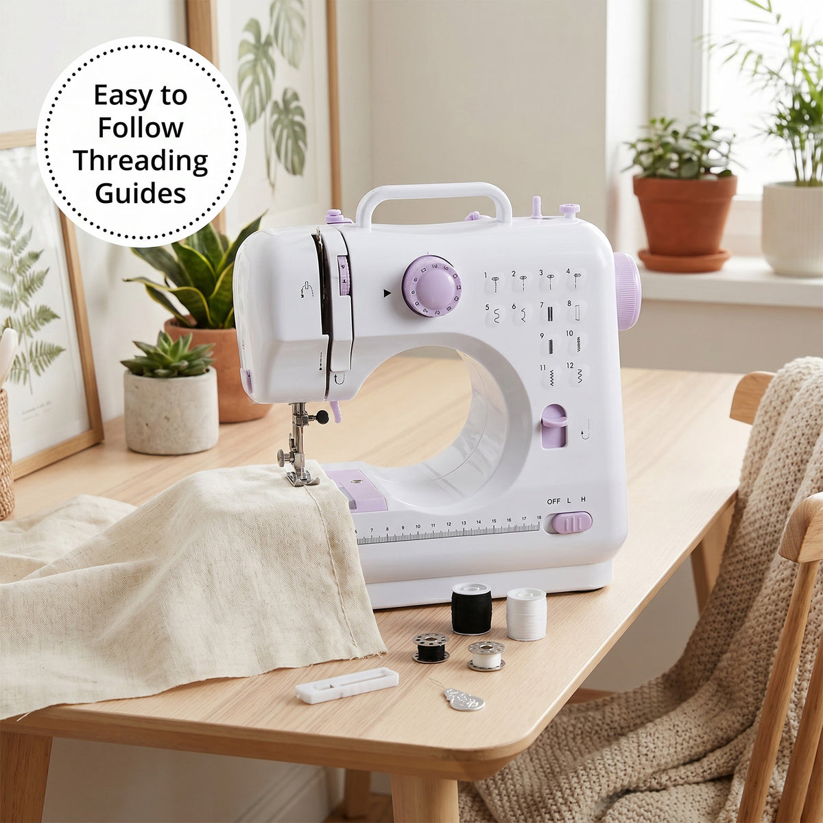 Portable Mini Sewing Machine with 12 Stitches