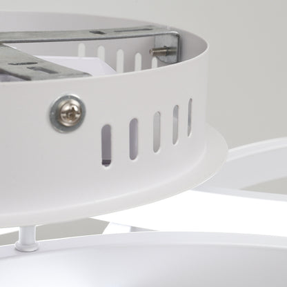 Modern Acrylic Petal LED Semi Ceiling Light