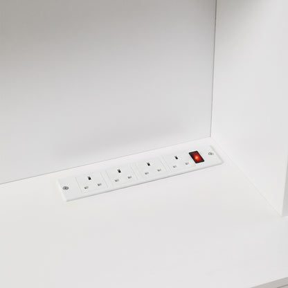 Tall Sideboard Storage Cabinet with LED Lights
