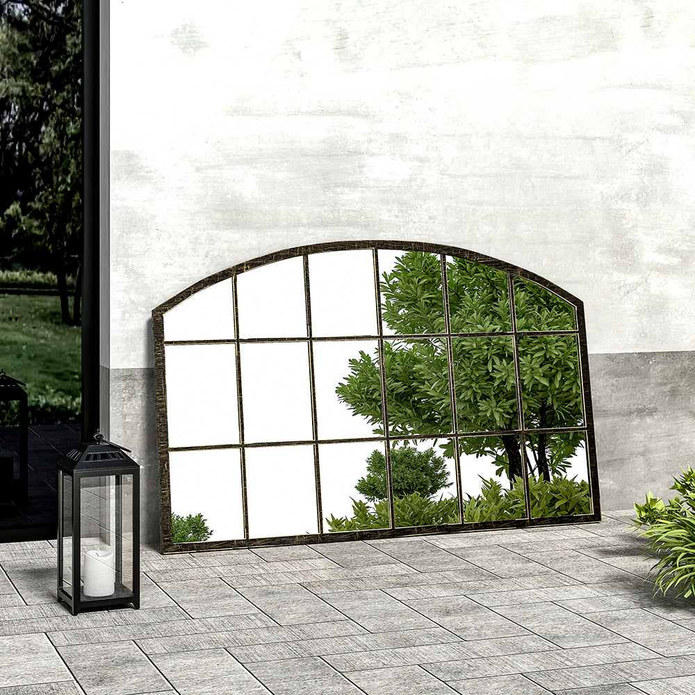 Framed Arched Wall Mirror for Decor