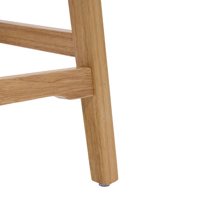 Set of 2 Chenille Upholstered Bar Stools with Wooden Base