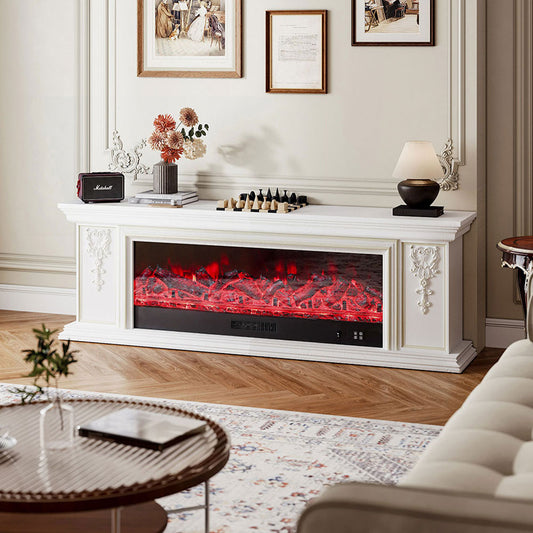 TV Stand Electric Fireplace Adjustable Flame