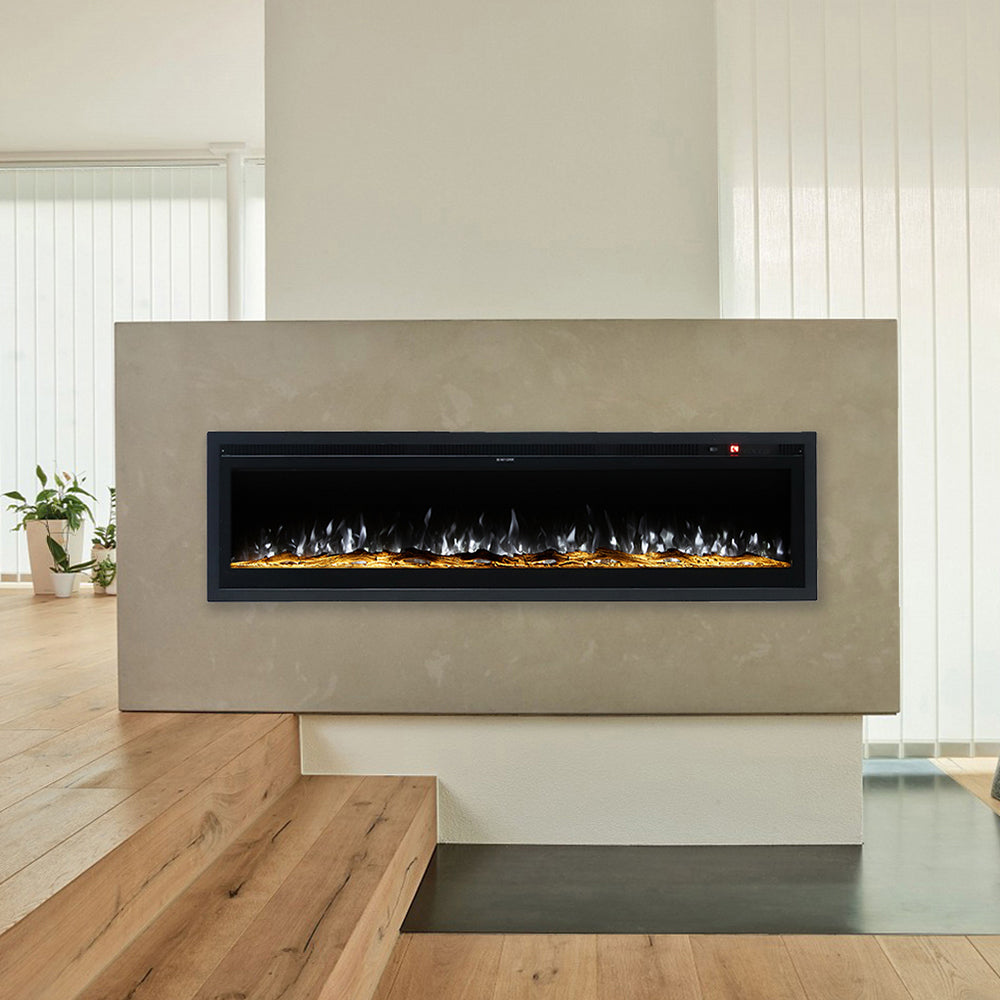 40 Inch Electric Fireplace with Remote 12 Flame Colours 1500W