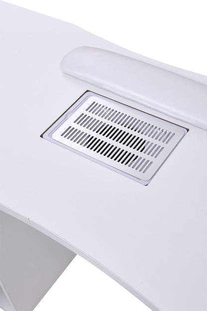 Manicure Table with Dust Collector and Wrist Cushion