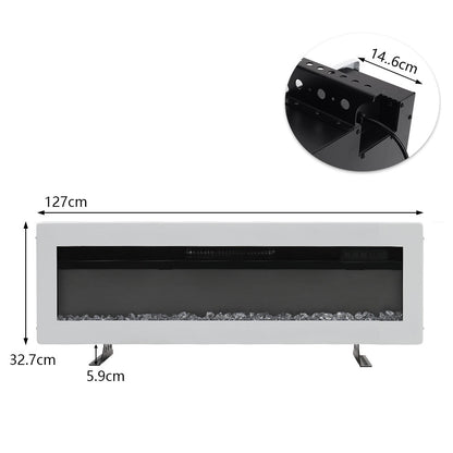 40/50/60/70 Inch Electric Fireplace with 9 Flame Colour and Remote Control