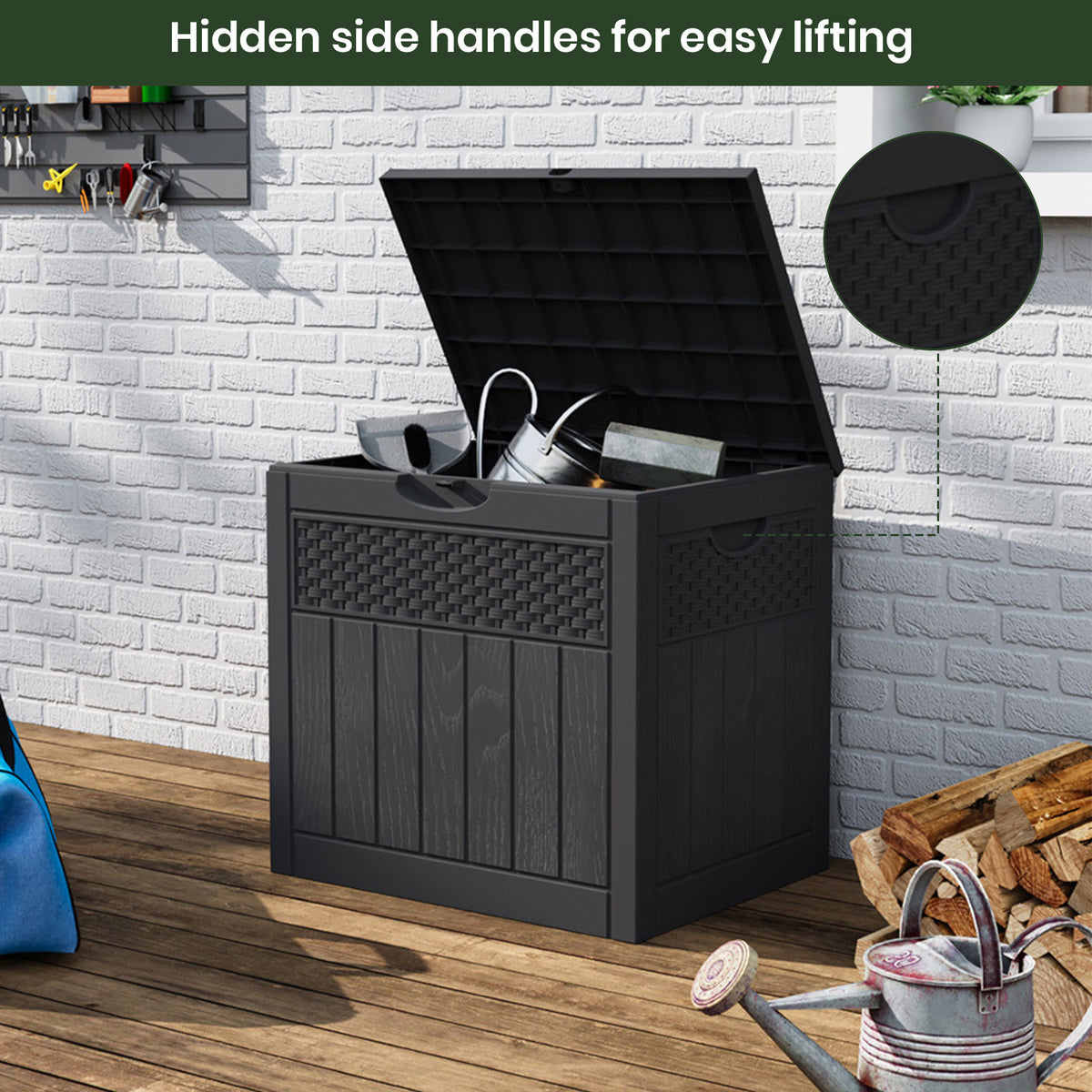 126L Waterproof Plastic Storage Box with a Padlock