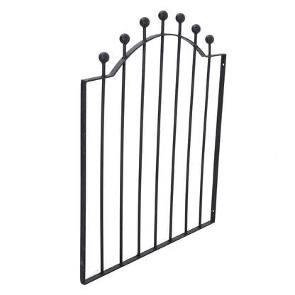 Black Wrought Iron Garden Gate
