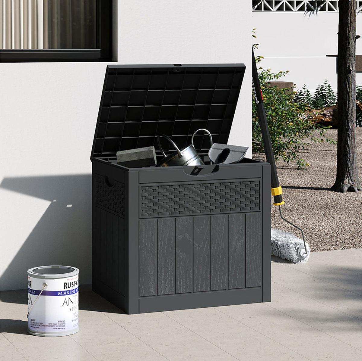 126L Waterproof Plastic Storage Box with a Padlock