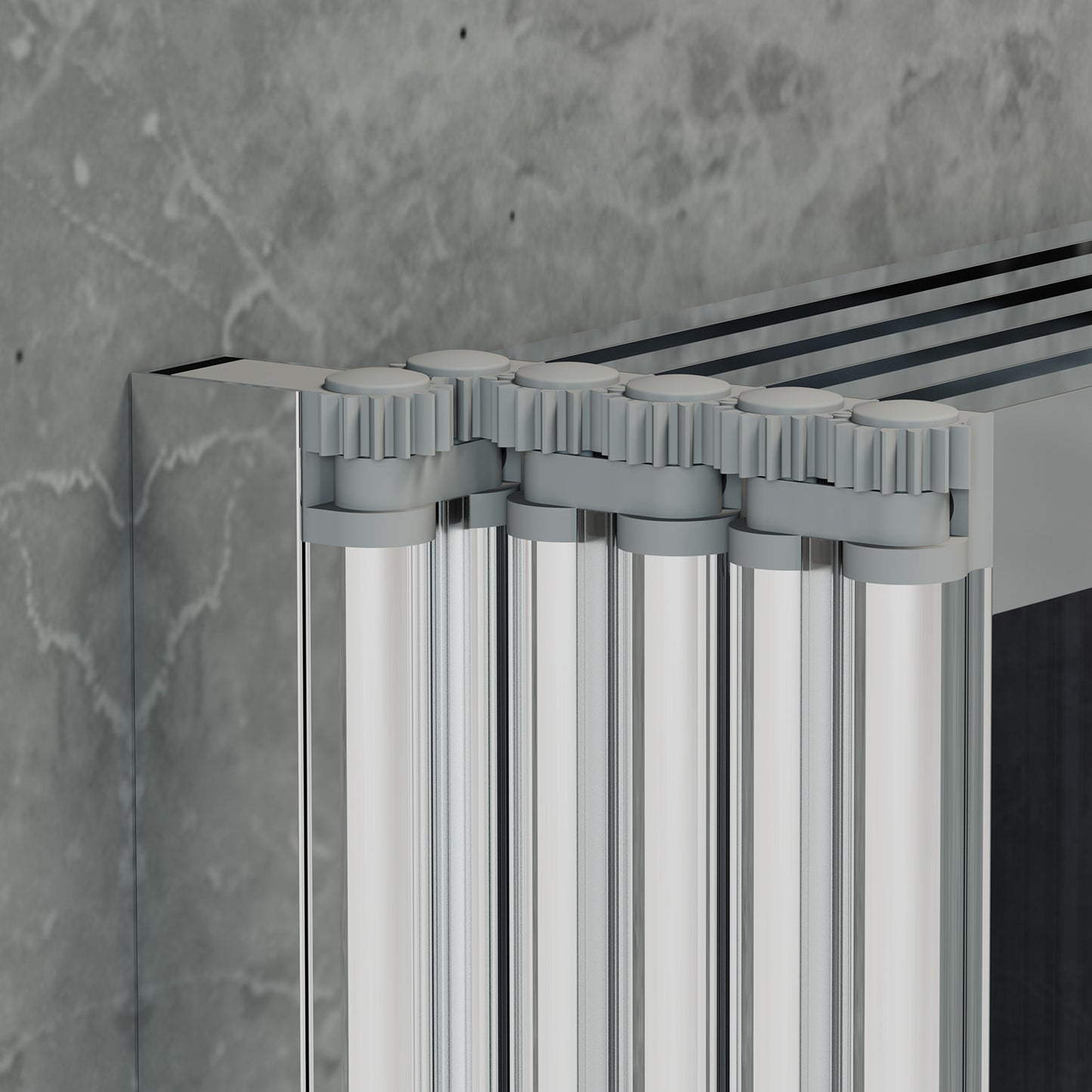 Bath Shower Screen with 5 Folding Panels