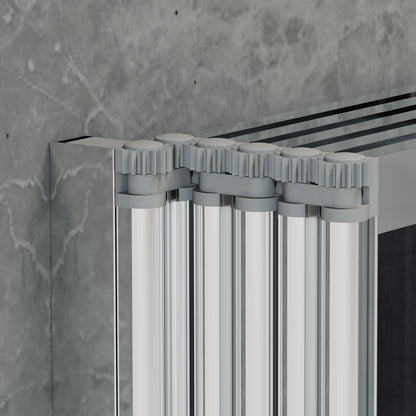 Bath Shower Screen with 5 Folding Panels