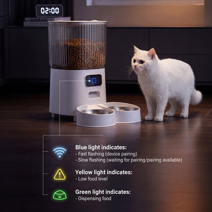 5L Dual Power Pet Feeder with App Control