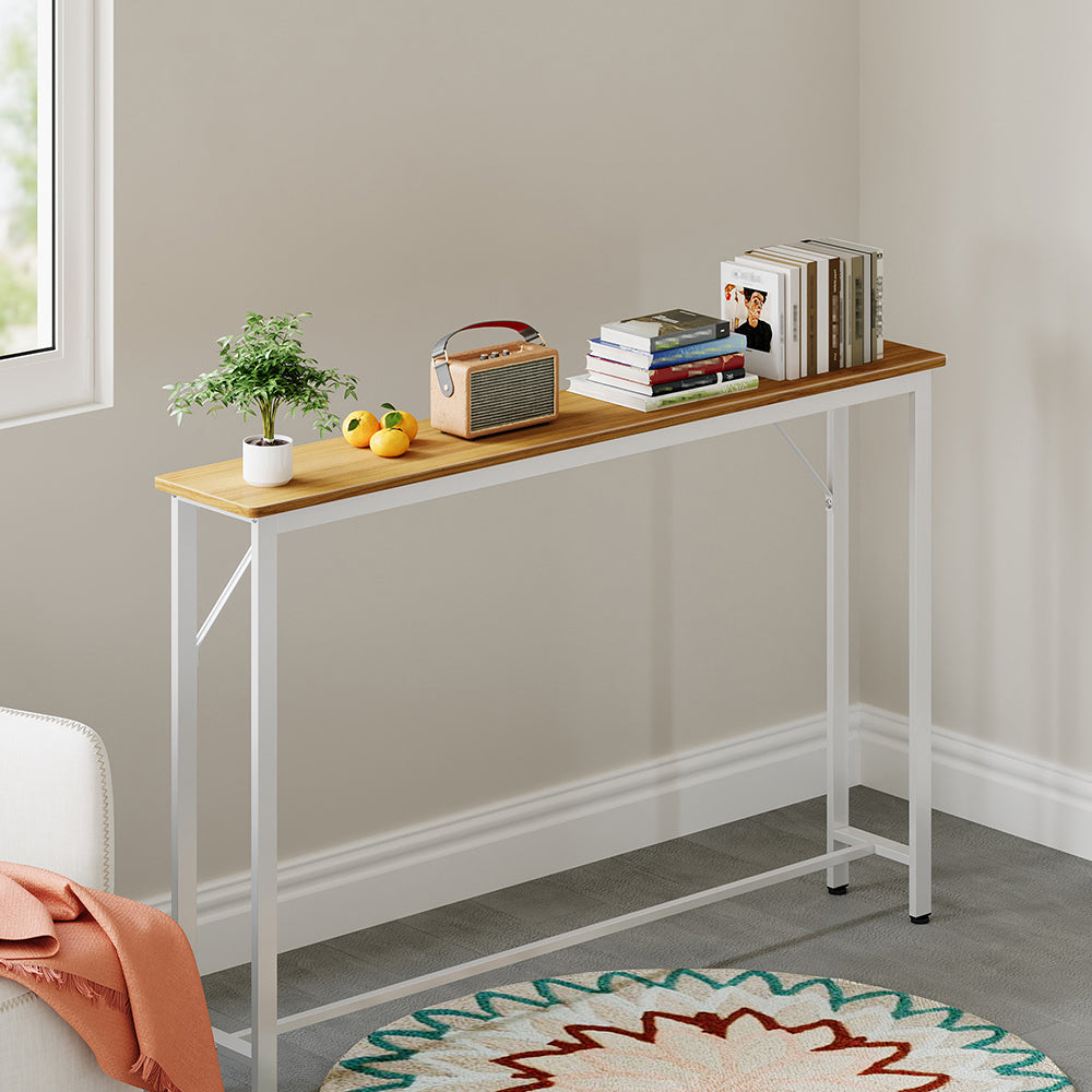 Slim Console Table Entryway Table with Adjustable Feet