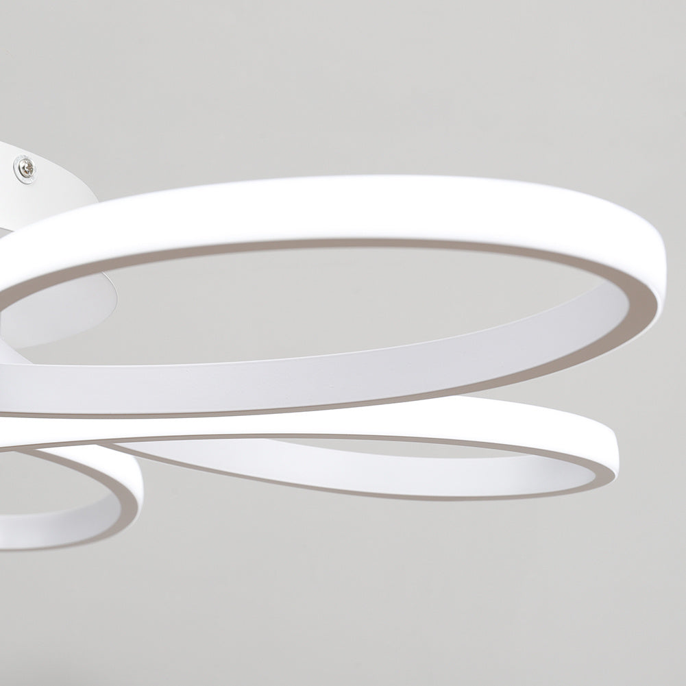 Modern Acrylic Petal LED Semi Ceiling Light
