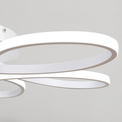 Modern Acrylic Petal LED Semi Ceiling Light