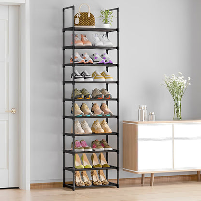 10 Tier Customizable Metal Shoe Rack