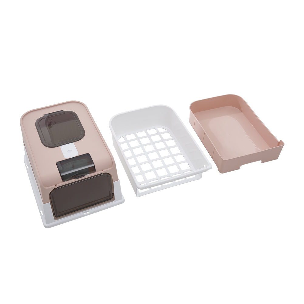 Fully Enclosed Cat Litter Box with UV Sterilization
